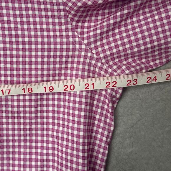 Robert Graham Button Down Shirt Hot Pink Plaid Size M Preppy Classic Designer - Picture 4 of 10